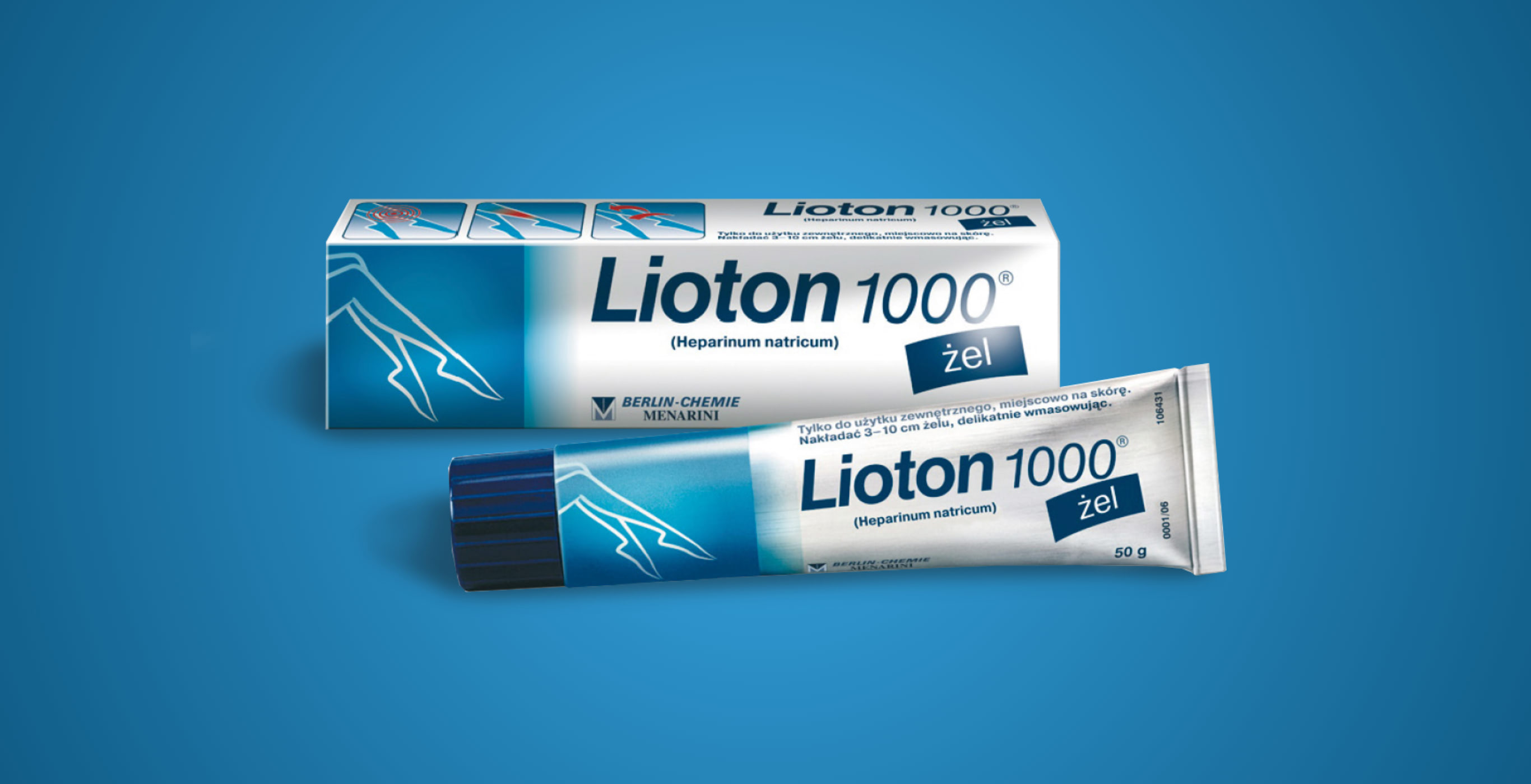 Packshot der OTC-Marke Lioton® für den von der Healthcare Werbeagentur mcs umgesetzten Website-Relaunch